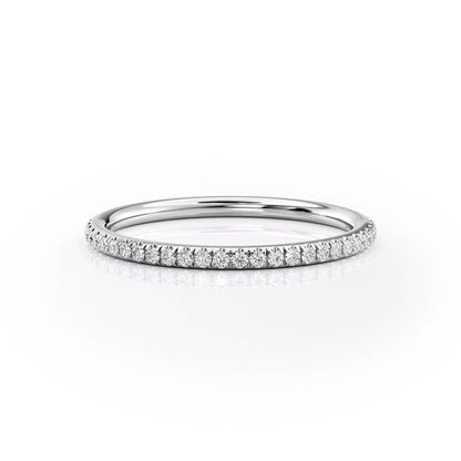 0.15 TCW Round Moissanite Full Eternity Wedding Band - farrellouise