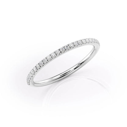 0.15 TCW Round Moissanite Full Eternity Wedding Band - farrellouise