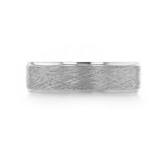 Scratch Finish Classic Men's Wedding Band - farrellouise