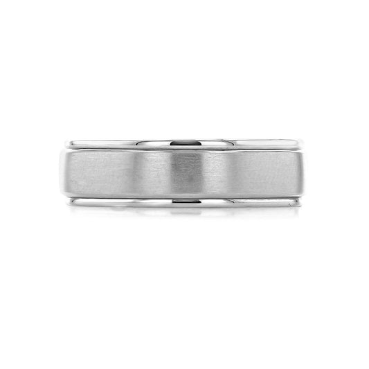Men's Brushed Finish Classic Wedding Band - farrellouise