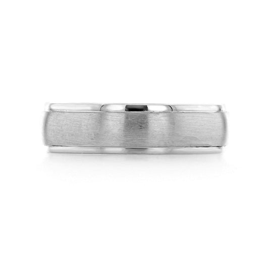 Brushed Polish Classic Men's Wedding Band - farrellouise