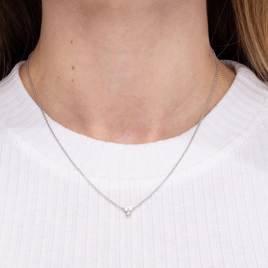 0.12CT Round Moissanite Lindsey Necklace - farrellouise
