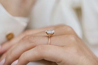 2.0 CT Pear Solitaire Moissanite Engagement Ring - farrellouise