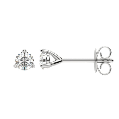 0.50 TCW-1.0 TCW Round Cut Moissanite Solitaire Stud Earrings - farrellouise