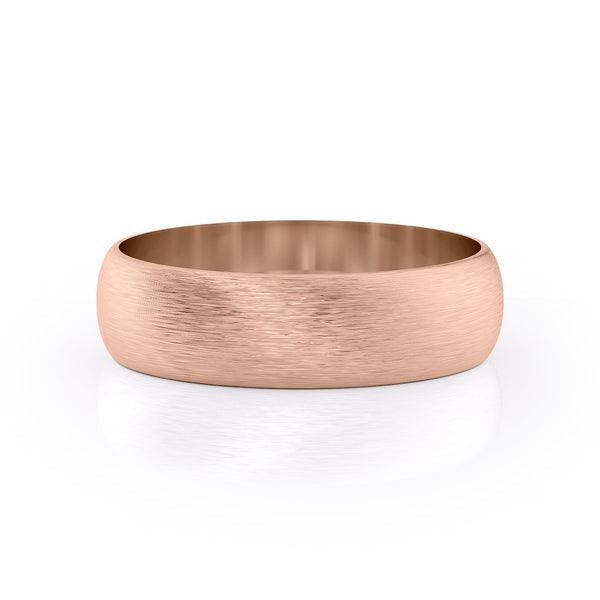 Classic Brushed Finish Wedding Band For Men - farrellouise