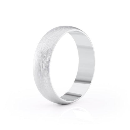 Classic Brushed Finish Wedding Band For Men - farrellouise