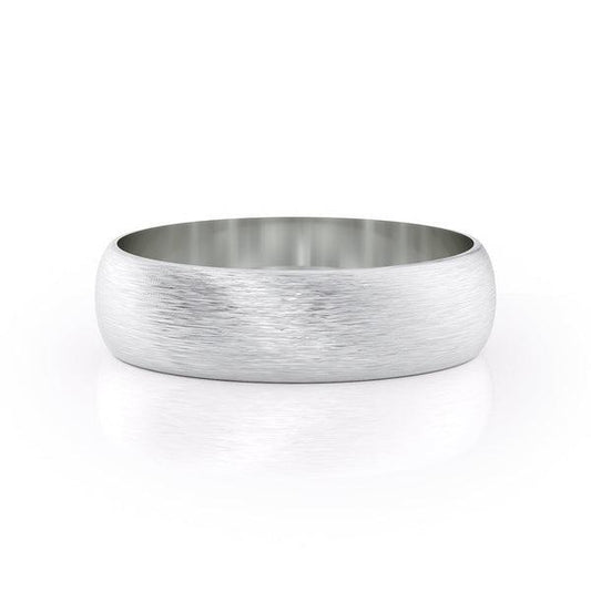 Classic Brushed Finish Wedding Band For Men - farrellouise
