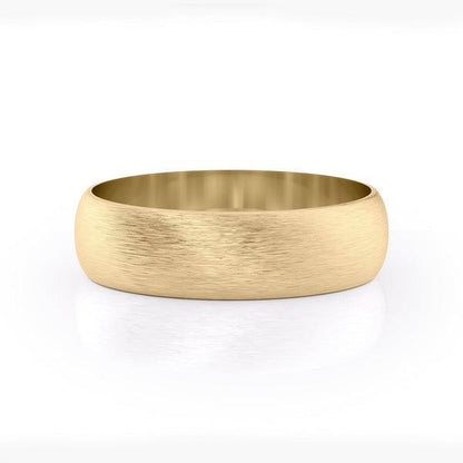 Classic Brushed Finish Wedding Band For Men - farrellouise
