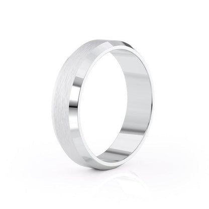 Classic Brushed Finish Wedding Band For Men - farrellouise