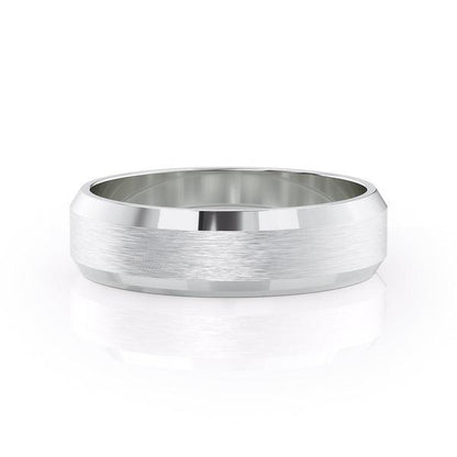 Classic Brushed Finish Wedding Band For Men - farrellouise