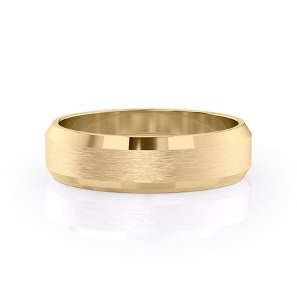 Classic Brushed Finish Wedding Band For Men - farrellouise