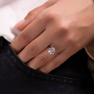 2.50 CT Round Moissanite Solitaire Engagement Ring - farrellouise