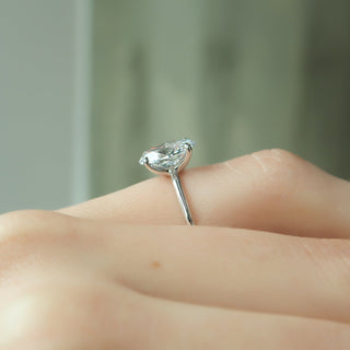 2.0 CT Oval Moissanite Solitaire Engagement Ring - farrellouise