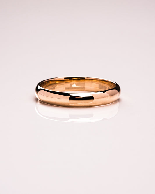 Polished Finish Classic Men's Gold Wedding Band - farrellouise