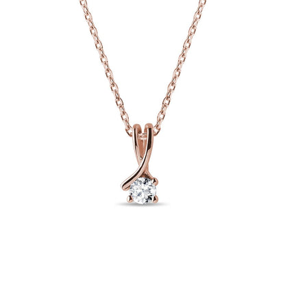 0.50 CT Round Moissanite Diamond Solitaire Pendent Necklace - farrellouise