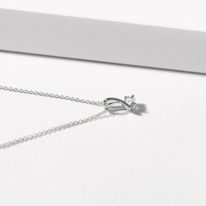 0.50 CT Round Moissanite Diamond Solitaire Pendent Necklace - farrellouise