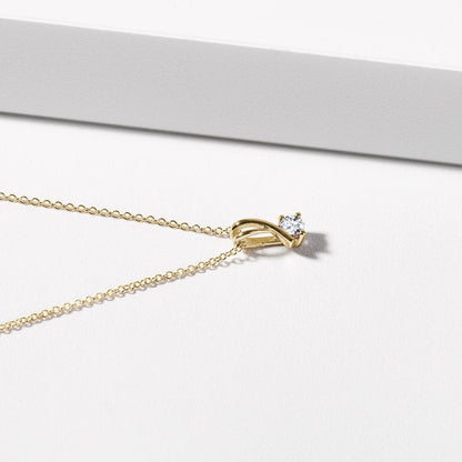 0.50 CT Round Moissanite Diamond Solitaire Pendent Necklace - farrellouise
