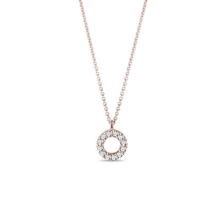 0.10 TCW Round Moissanite Diamond Circle Pendent Necklace - farrellouise