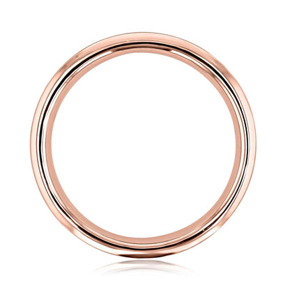 Round Stones Satin Men's Wedding Band - farrellouise