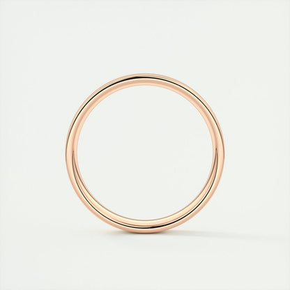 Polished Finish Regular White Gold Men's Band - farrellouise