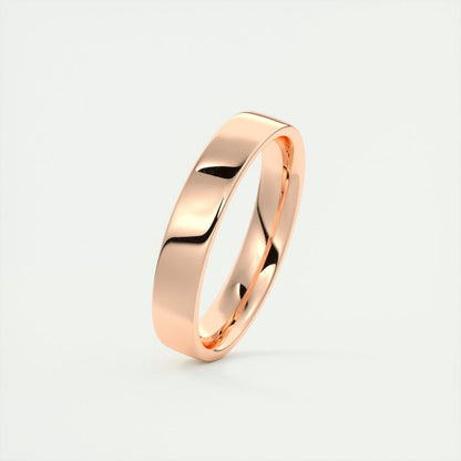 Polished Finish Regular White Gold Men's Band - farrellouise