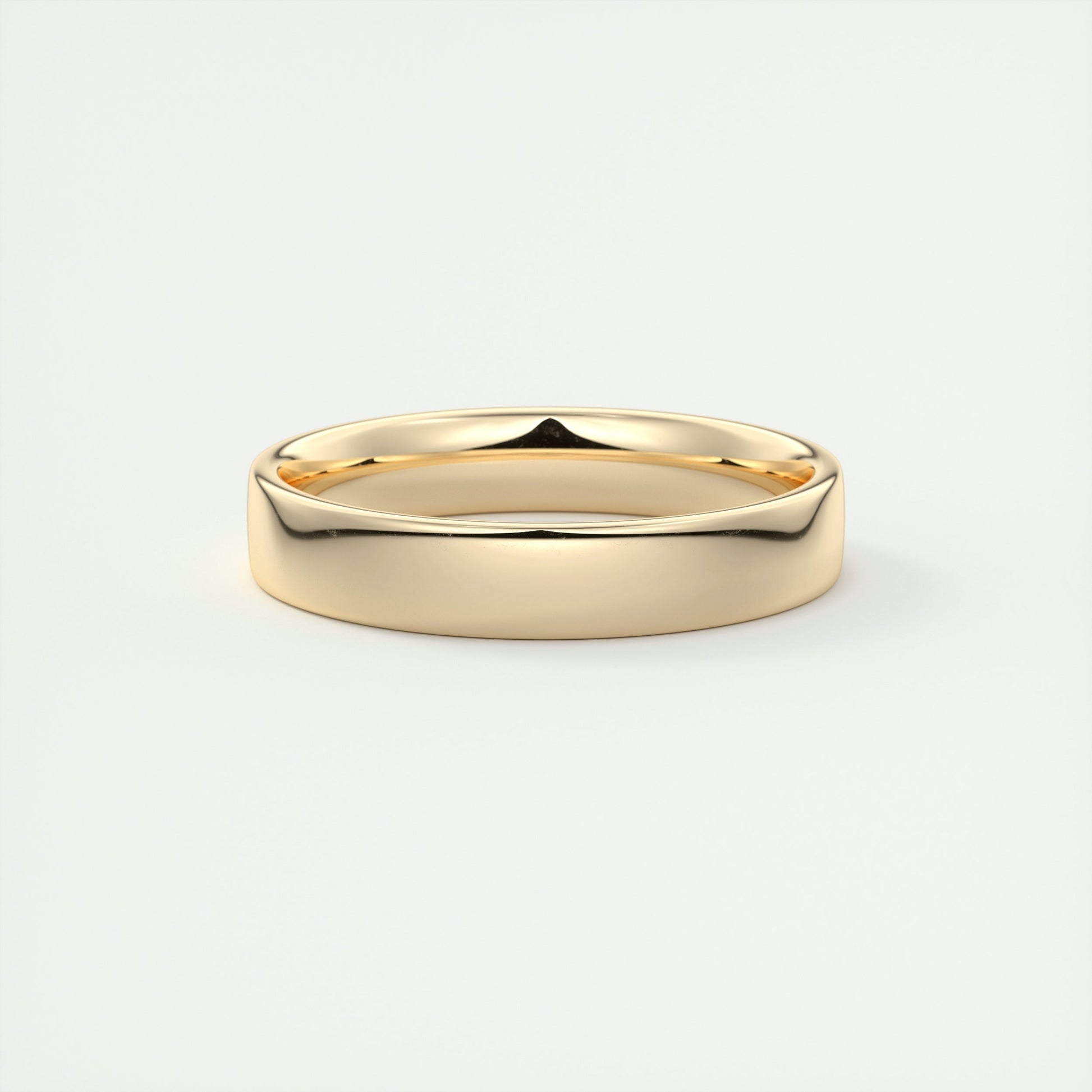 Polished Finish Regular White Gold Men's Band - farrellouise