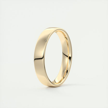 Polished Finish Regular White Gold Men's Band - farrellouise