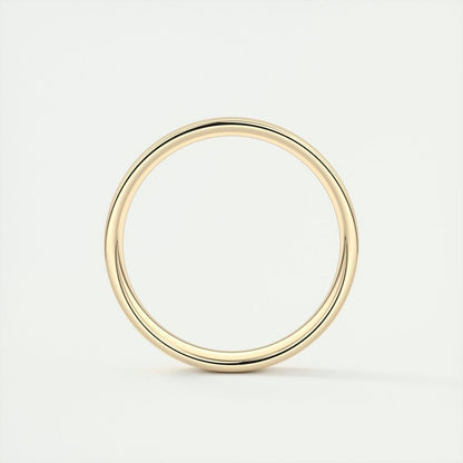 Polished Finish Regular White Gold Men's Band - farrellouise