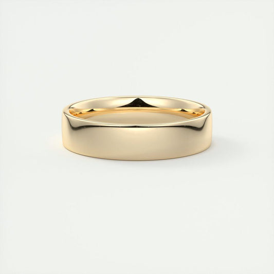 Polished Finish Regular Yellow Gold Men's Band - farrellouise
