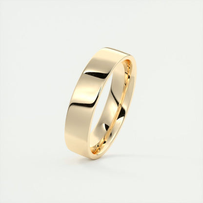 Polished Finish Regular Yellow Gold Men's Band - farrellouise