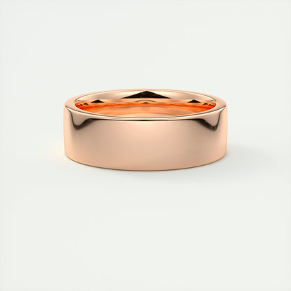 Polished Finish Classic Yellow Gold Men's Band - farrellouise