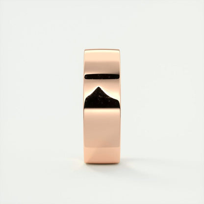 Polished Finish Classic Yellow Gold Men's Band - farrellouise