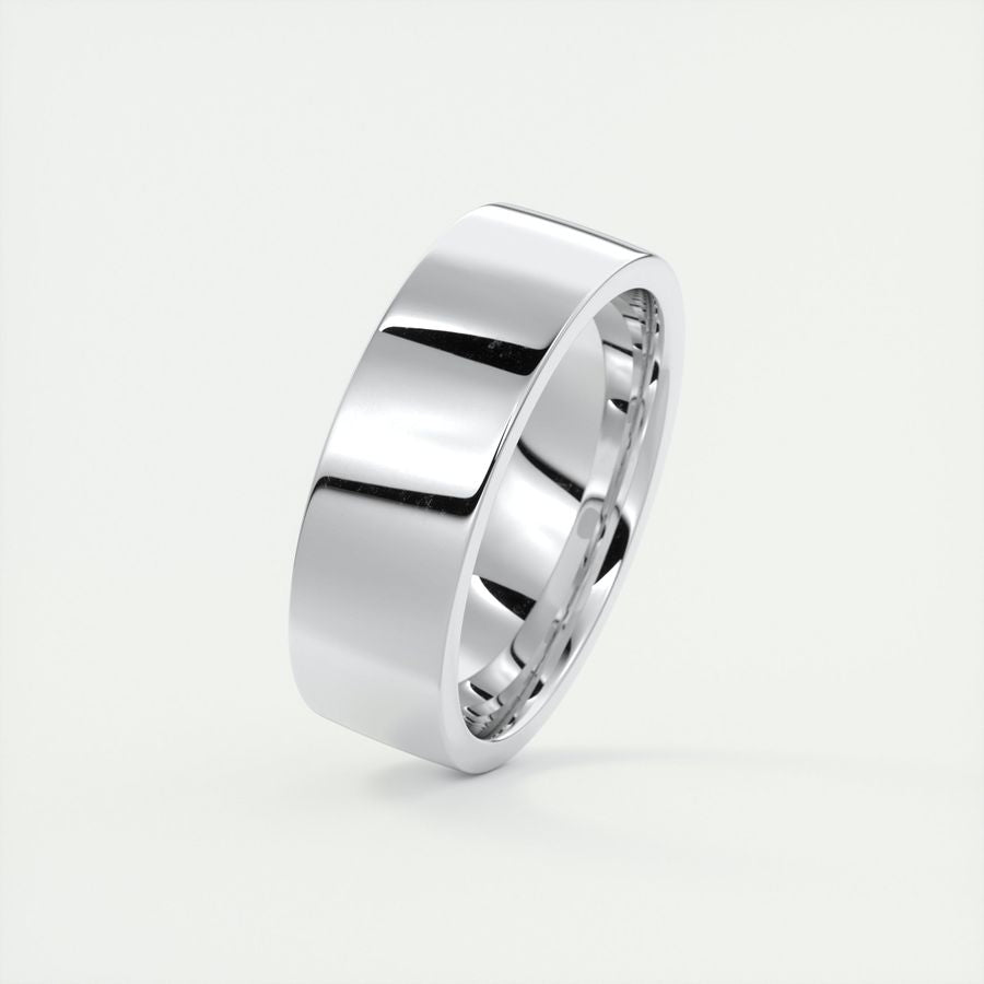 Polished Finish Classic Yellow Gold Men's Band - farrellouise