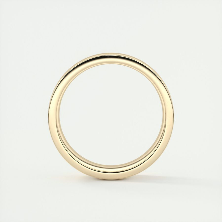 Polished Finish Classic Yellow Gold Men's Band - farrellouise