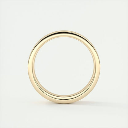 Polished Finish Classic Yellow Gold Men's Band - farrellouise