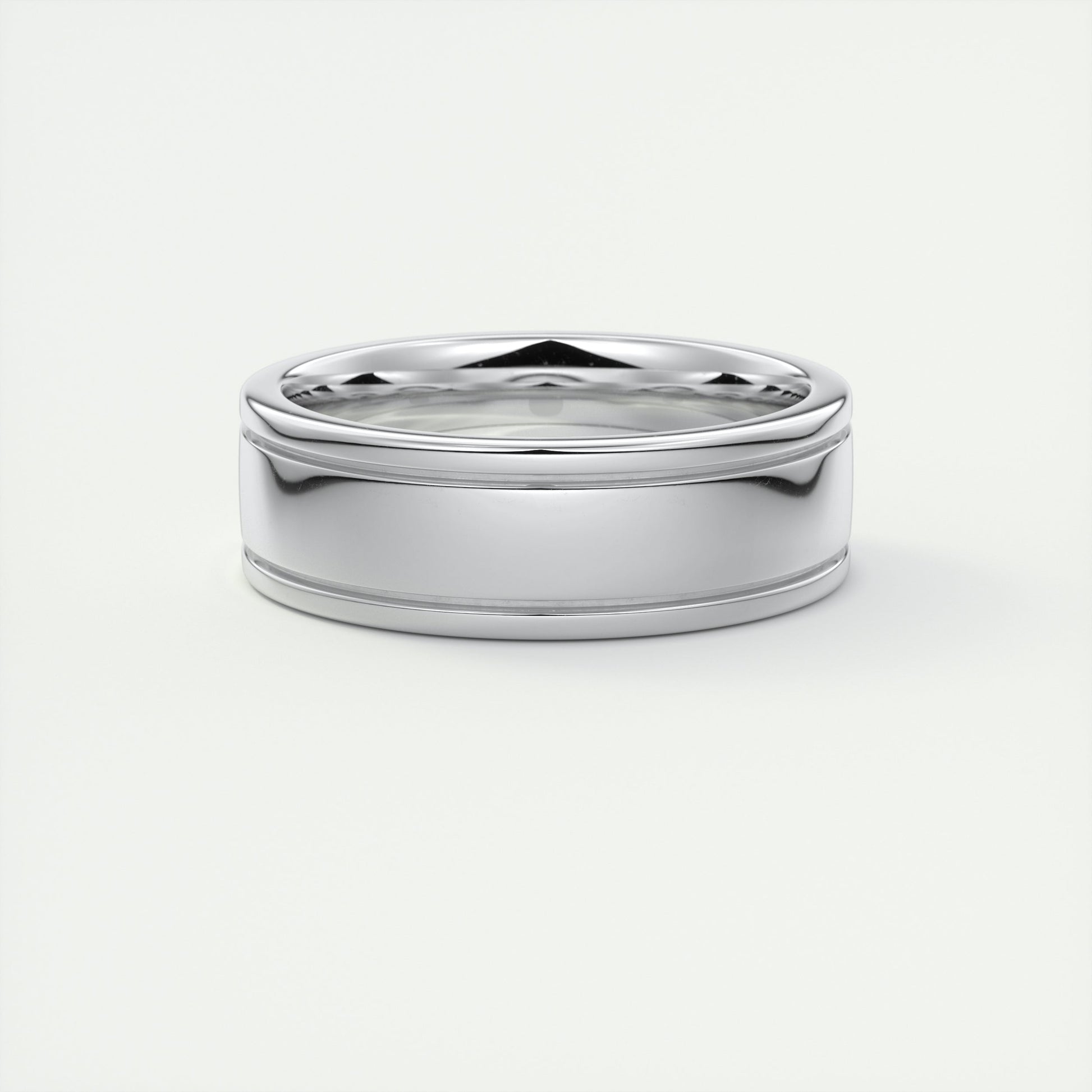 High-Polish Finish Classic Men's Band - farrellouise