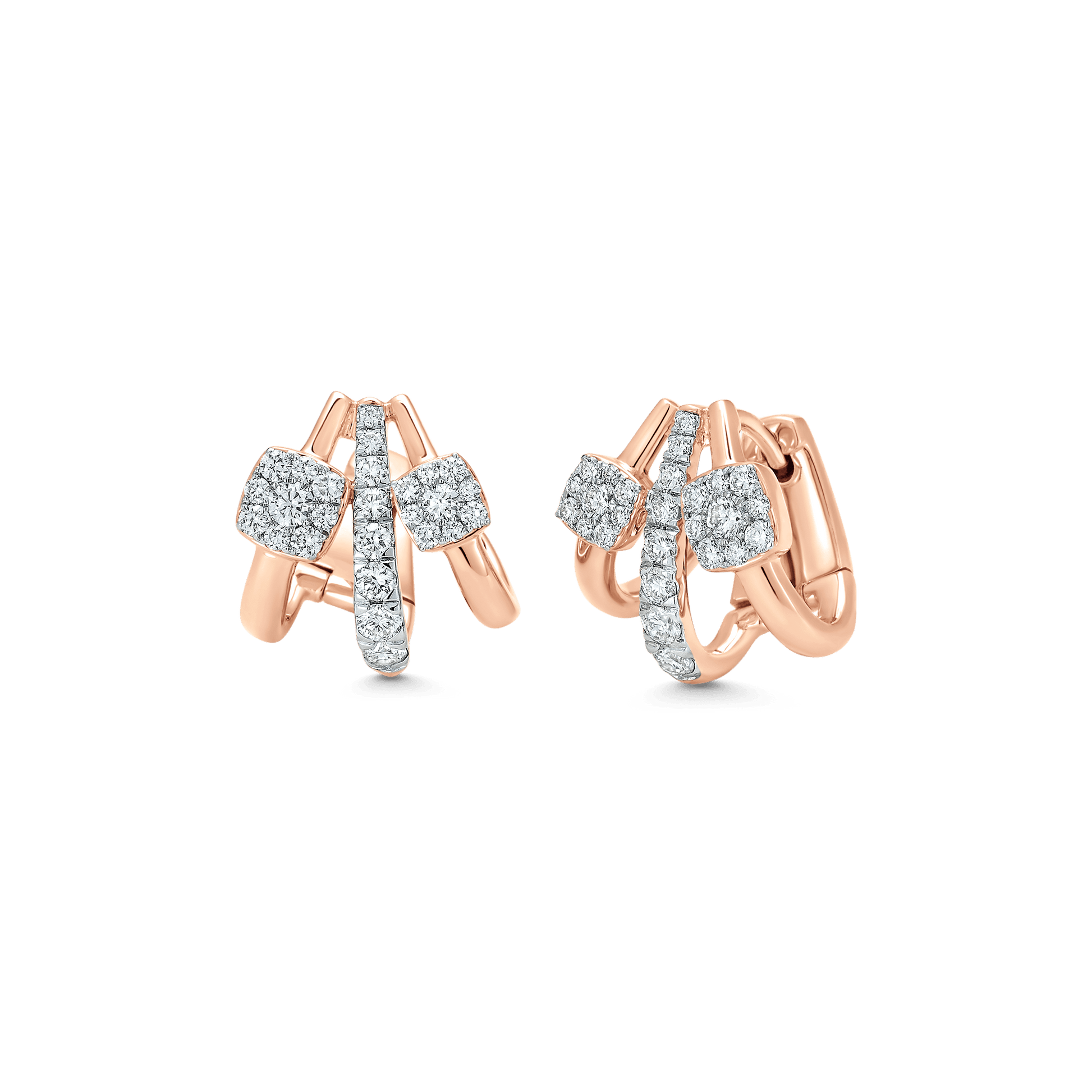 0.75 TCW Round Moissanite Diamond Ear Cuff Earrings - farrellouise