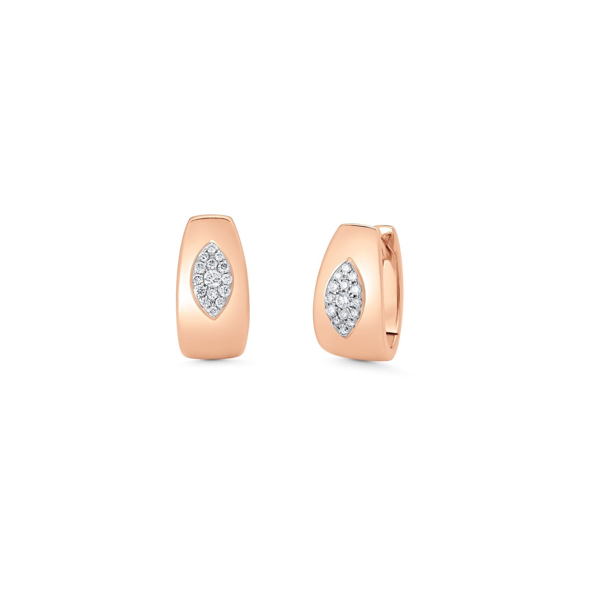 0.16 TCW Round Moissanite Diamond Huggie Earrings - farrellouise