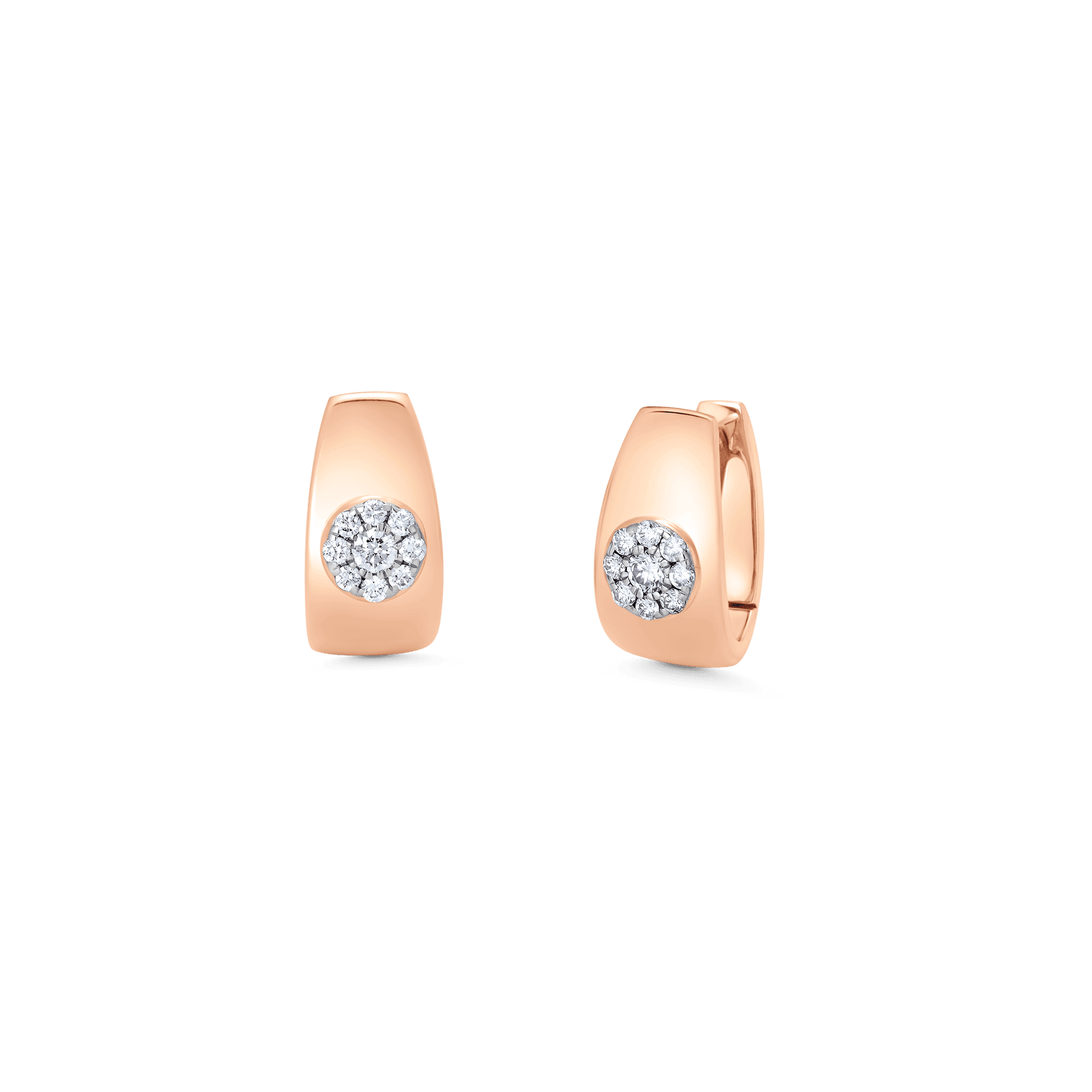 0.23 TCW Round Moissanite Diamond Huggie Earrings - farrellouise