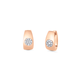 0.23 TCW Round Moissanite Diamond Huggie Earrings - farrellouise