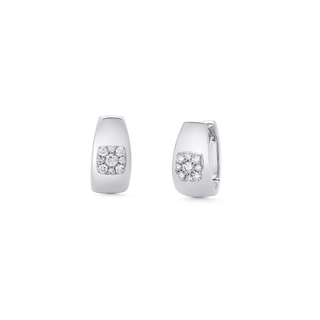 0.27 TCW Round Moissanite Diamond Huggie Earrings - farrellouise