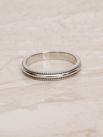 Milgrain Classic Men's Wedding Band - farrellouise