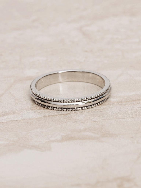 Milgrain Classic Men's Wedding Band - farrellouise