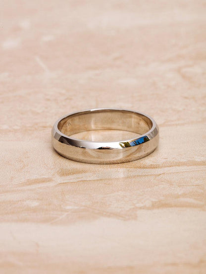 Polished Classic Wedding Band For Men - farrellouise