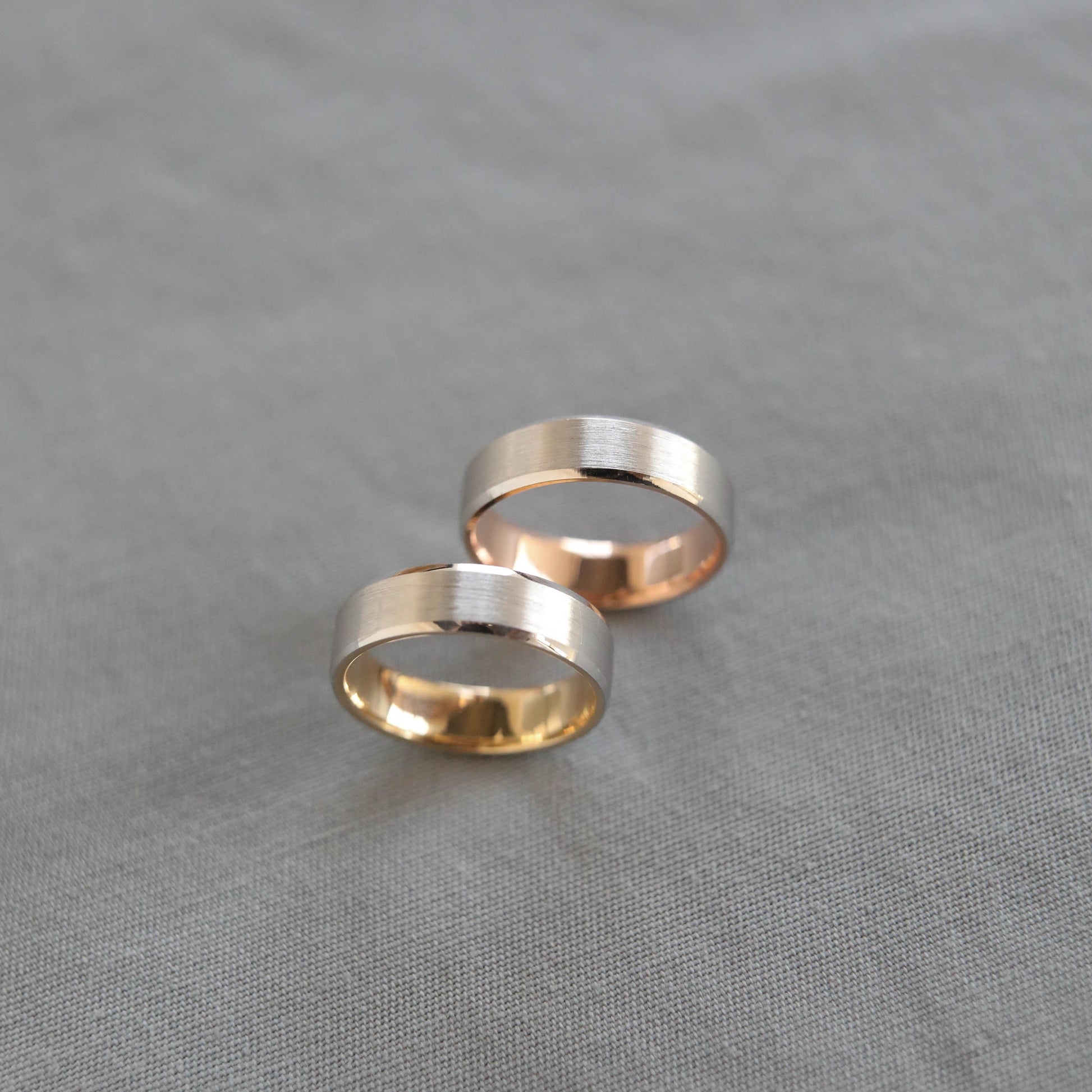 Satin-Finish Regular Yellow Gold Men's Band - farrellouise