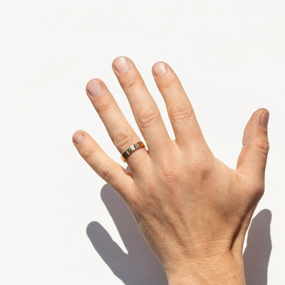 Classic Needle Baguette Wedding Band For Men - farrellouise
