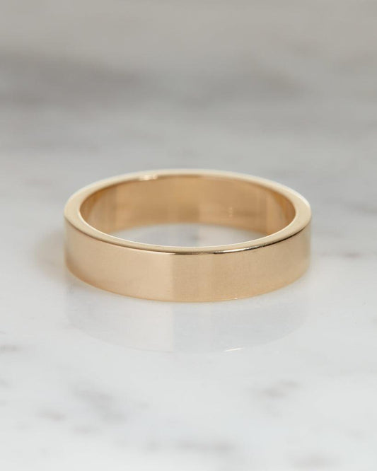 Classic Polished Wedding Band For Men - farrellouise