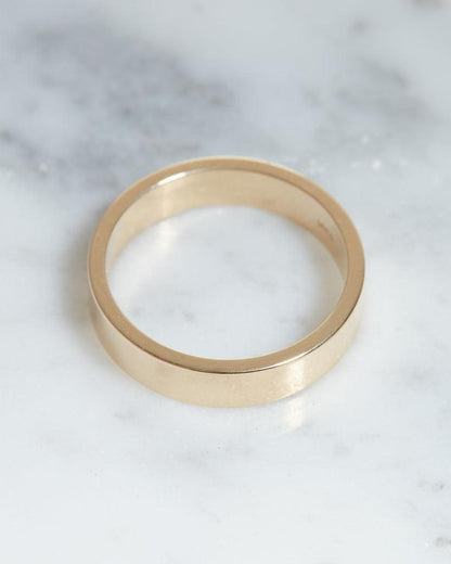 Classic Polished Wedding Band For Men - farrellouise