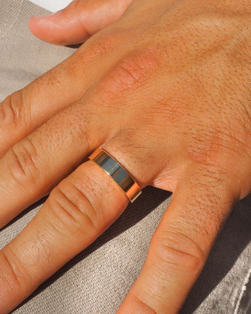 Polished Classic Wedding Band For Men - farrellouise