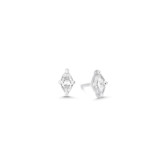 0.24 TCW Marquise Moissanite Diamond Soliatire Stud Earrings - farrellouise